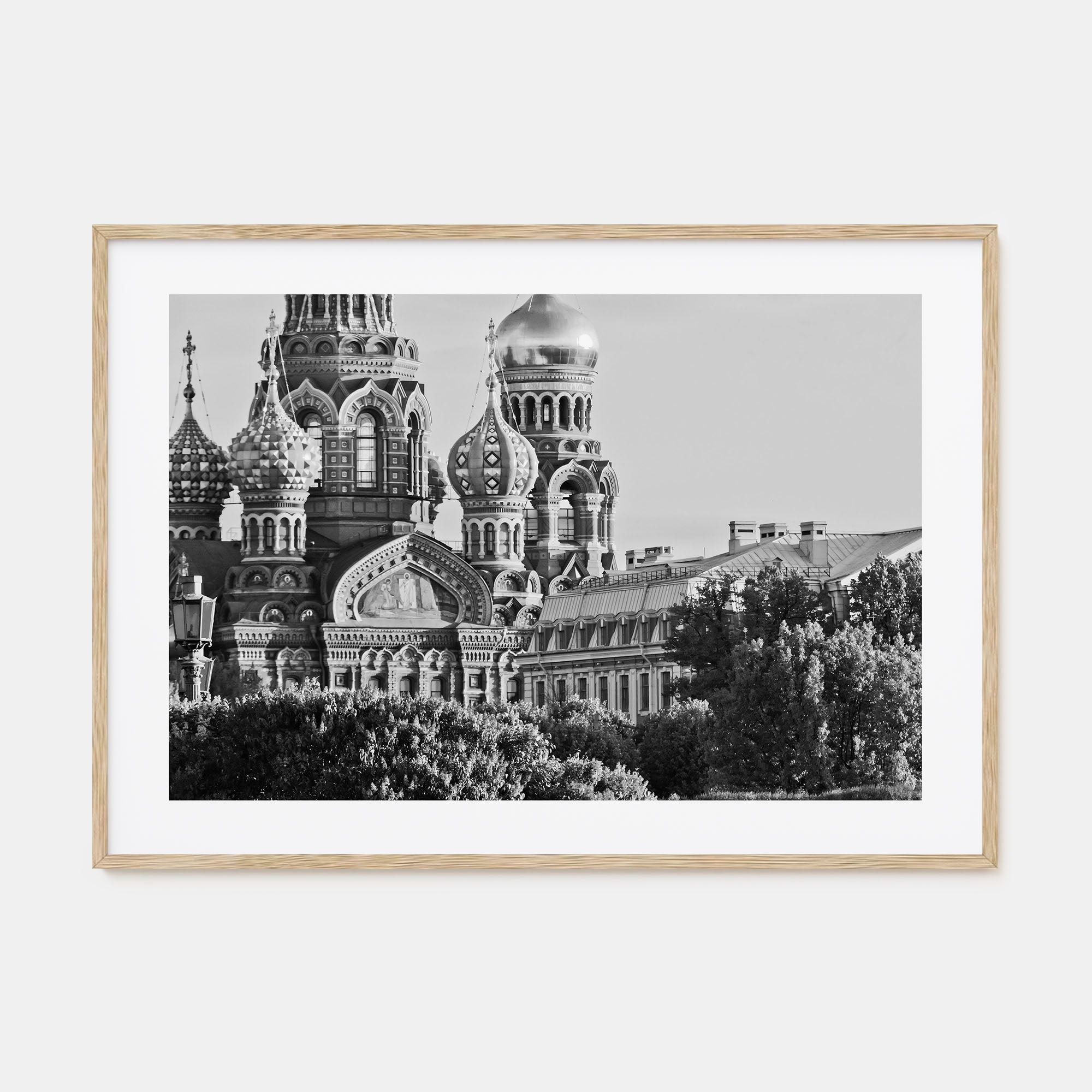 St. Petersburg, Russia Landscape B&W Poster