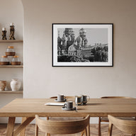 St. Petersburg, Russia Landscape B&W Poster