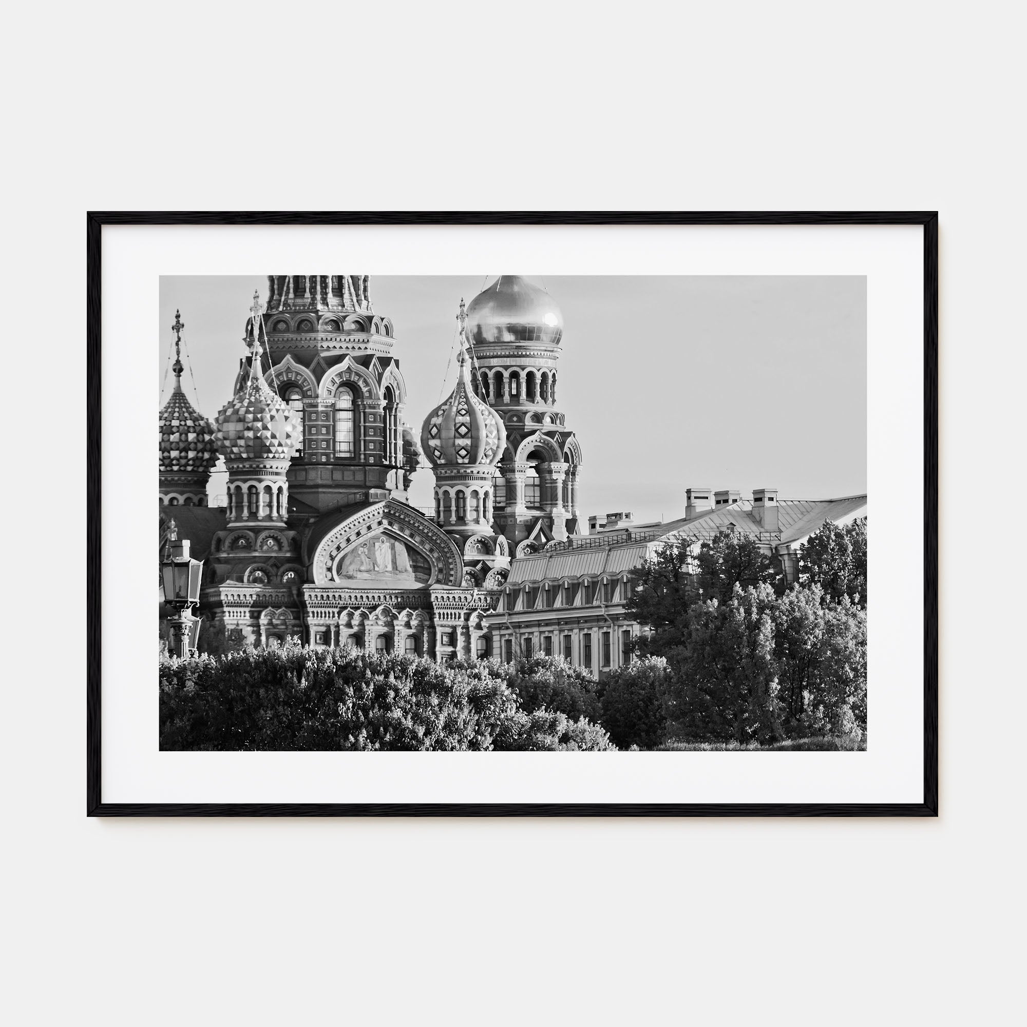 St. Petersburg, Russia Landscape B&W Poster