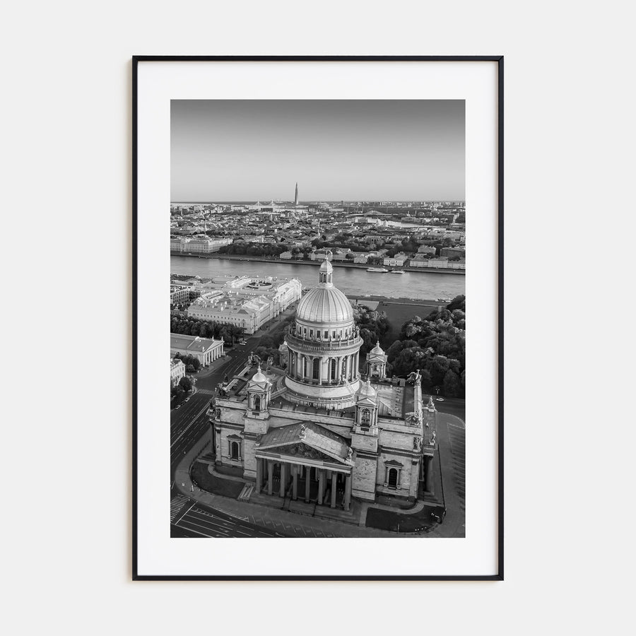 St. Petersburg, Russia Photo B&W No 1 Poster
