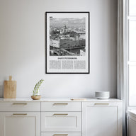 St. Petersburg, Russia Travel B&W Poster