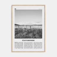 Staffordshire Travel B&W Poster