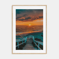 Staircase Pacific Ocean Photo Color Poster