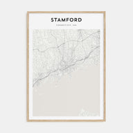 Stamford, Connecticut Map Portrait Poster