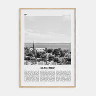 Stamford, Connecticut Travel B&W Poster
