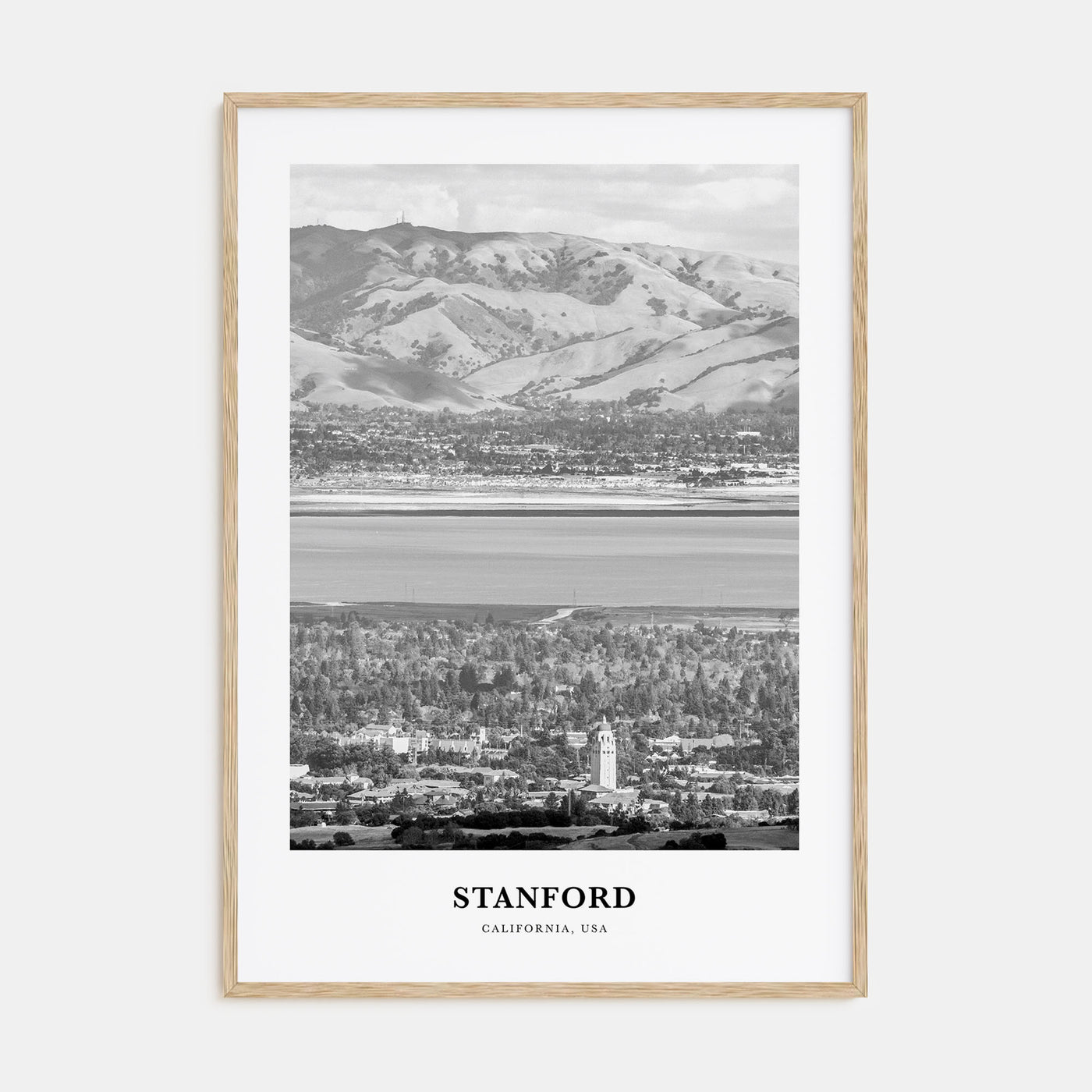 Stanford Portrait B&W Poster