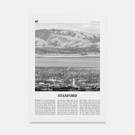 Stanford Travel B&W Poster