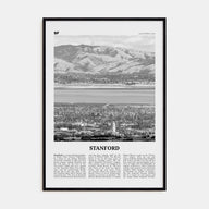 Stanford Travel B&W Poster