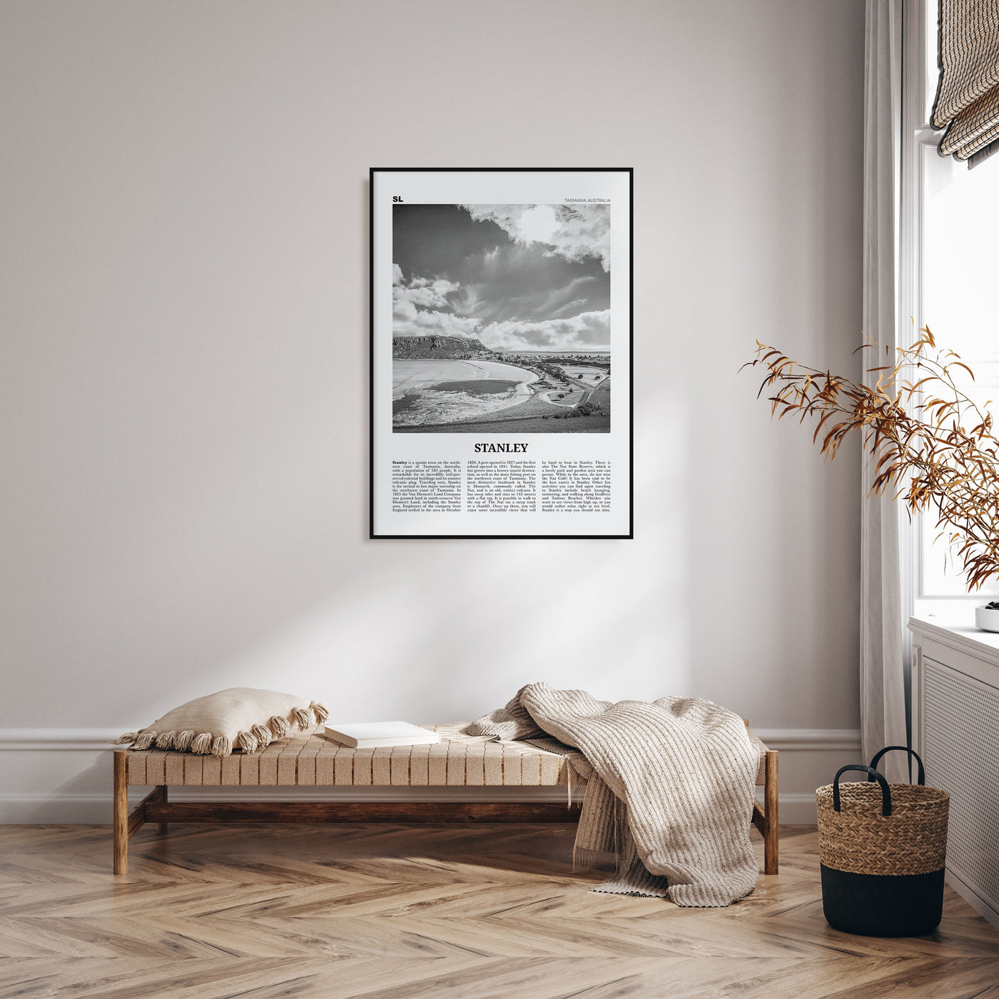 Stanley Travel B&W Poster