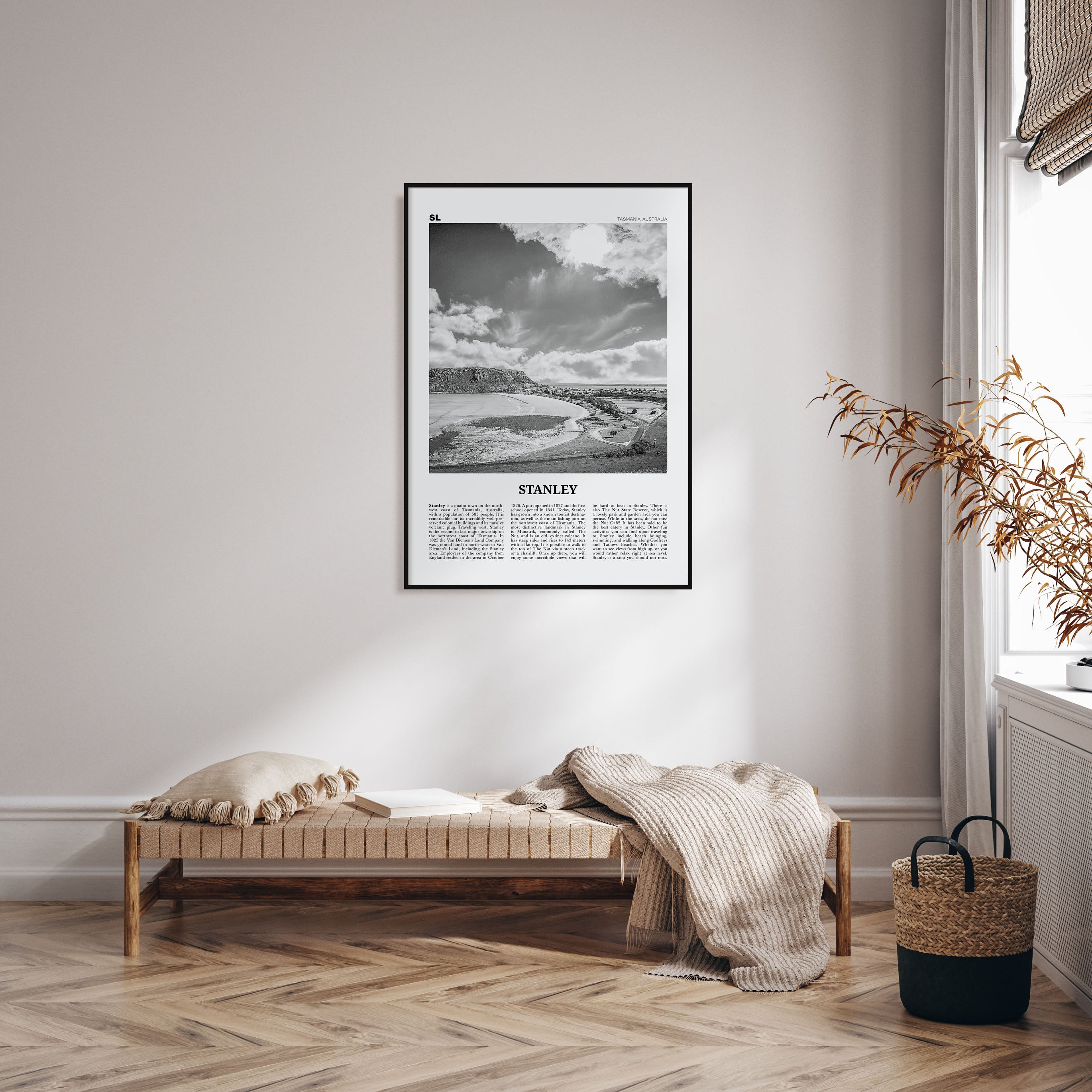 Stanley Travel B&W Poster