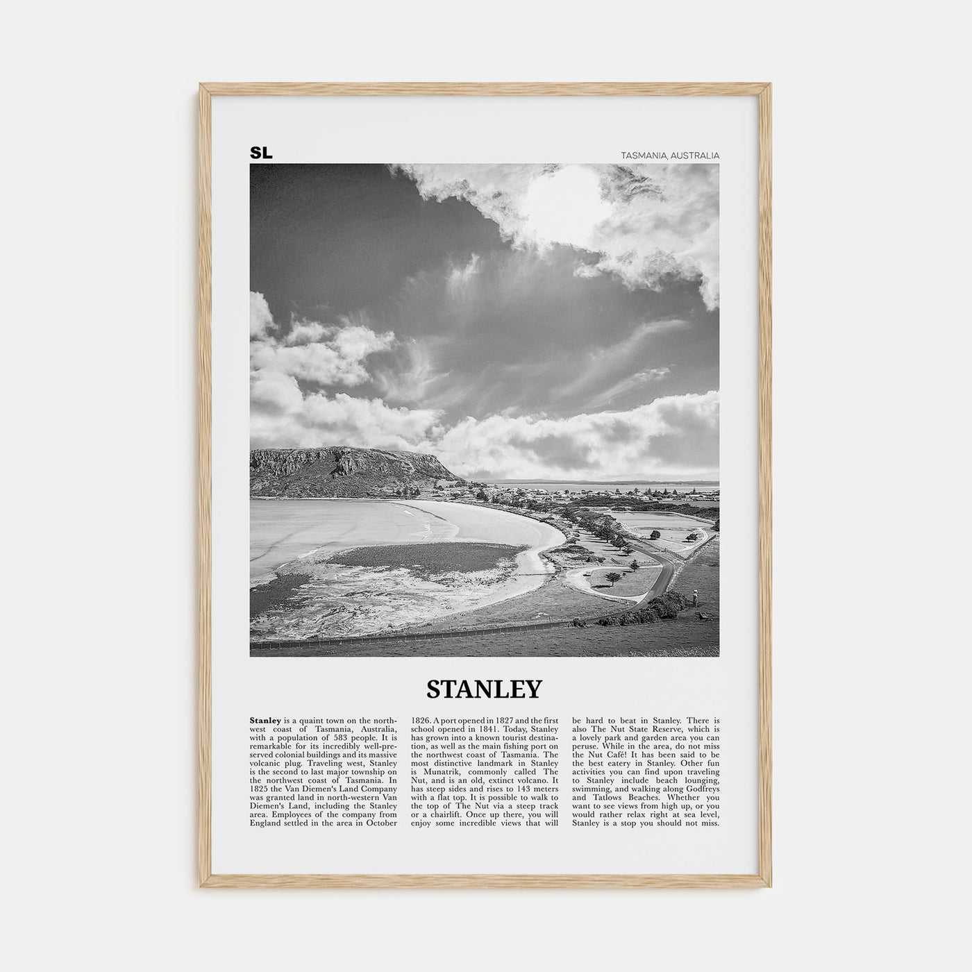 Stanley Travel B&W Poster