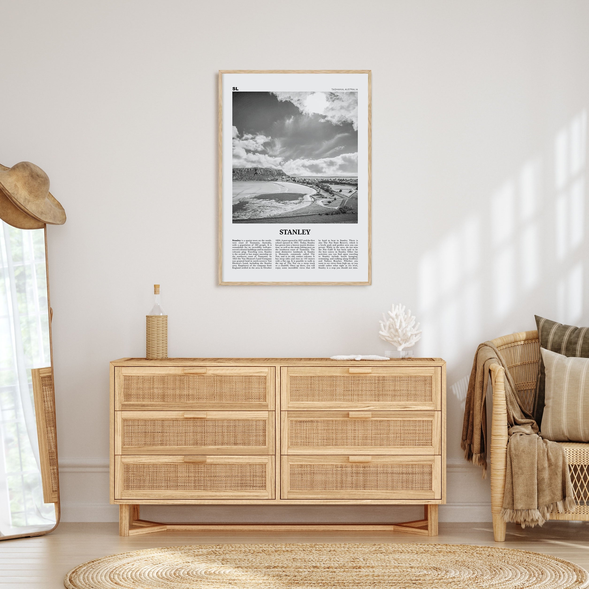 Stanley Travel B&W Poster