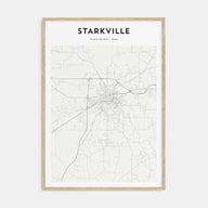 Starkville Map Portrait Poster