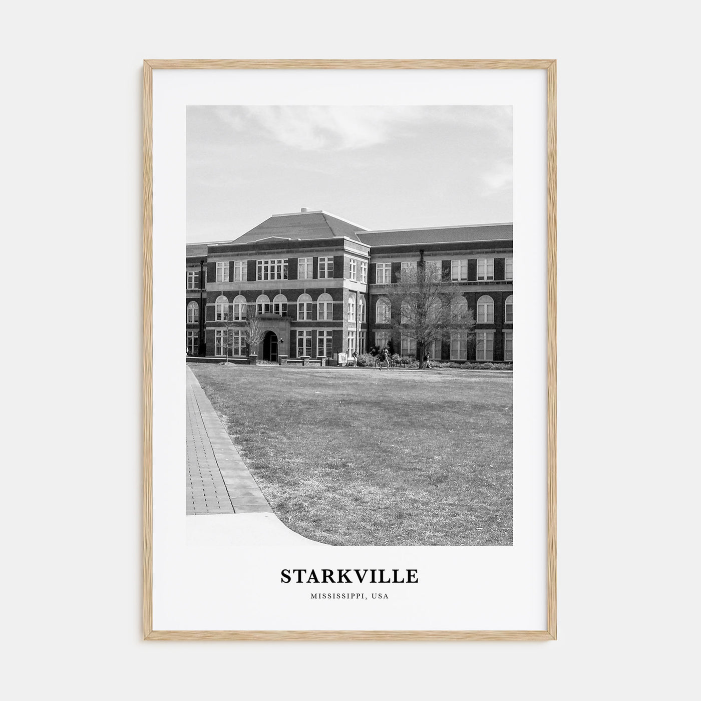 Starkville Portrait B&W Poster