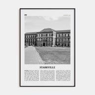 Starkville Travel B&W Poster