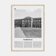 Starkville Travel B&W Poster