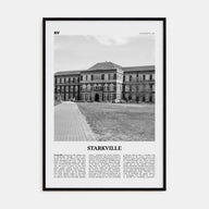 Starkville Travel B&W Poster