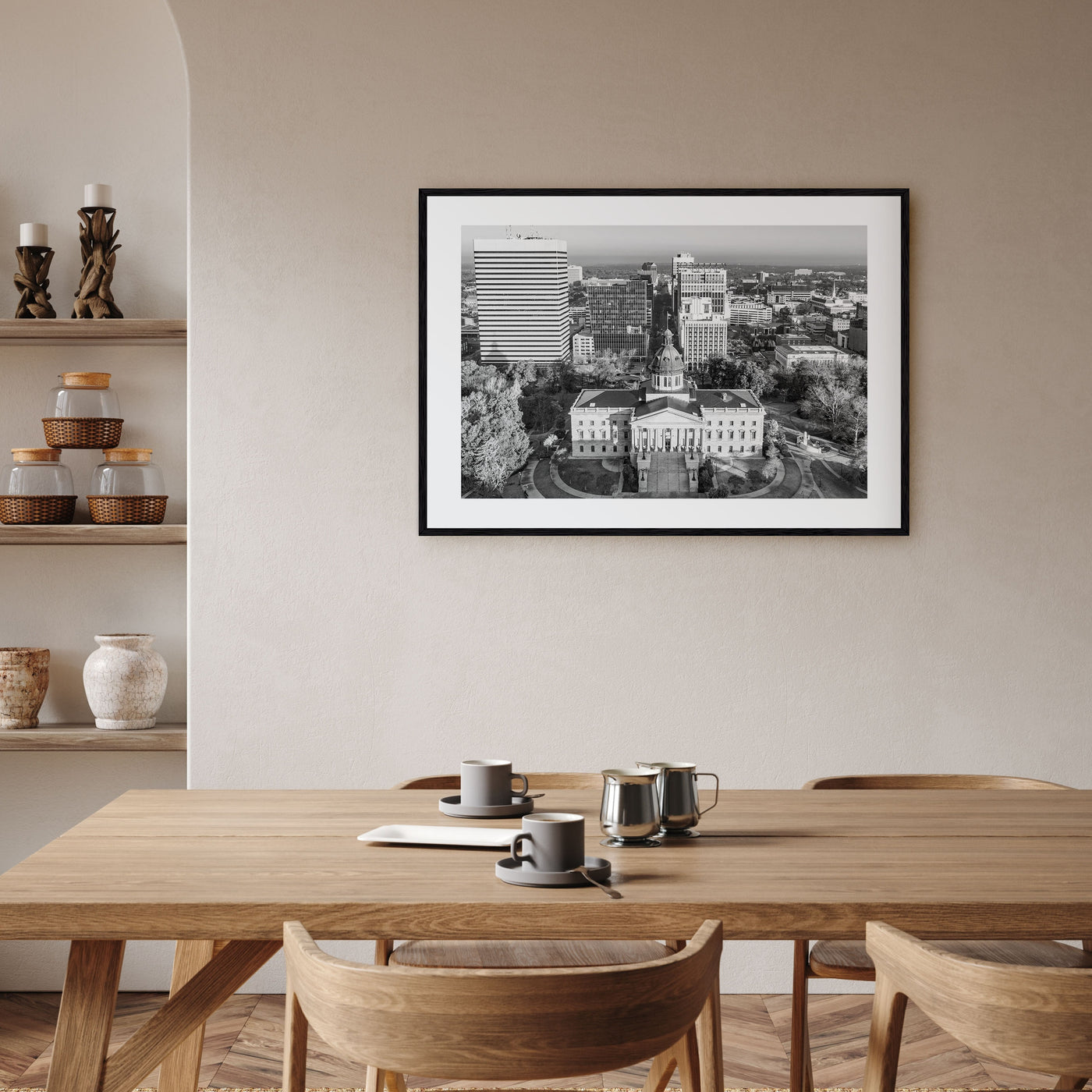 State College Landscape B&W Poster