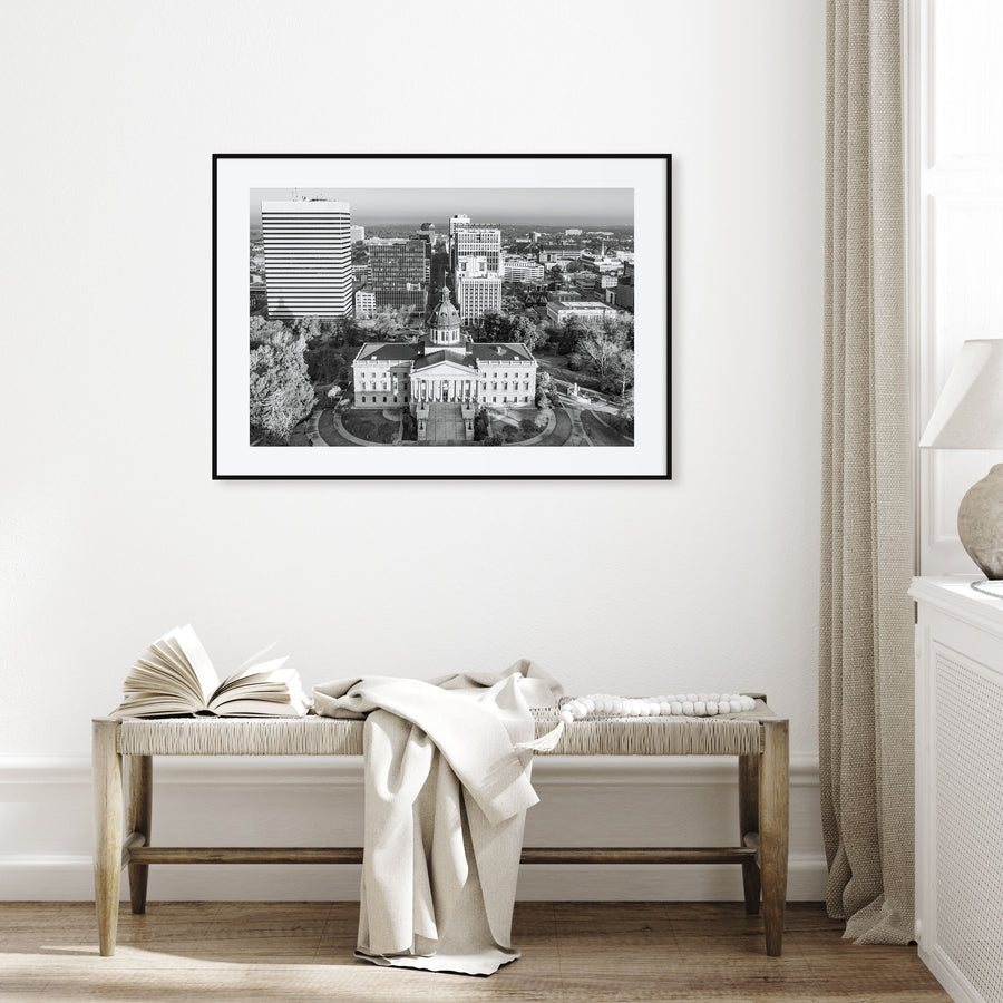 State College Landscape B&W Poster