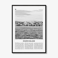 Staten Island Print Black and White, Staten Island Wall Art, Staten Island Poster, Staten Island Photo, Staten Island Décor, New York, USA