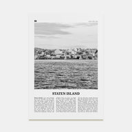 Staten Island Travel B&W Poster
