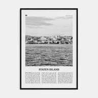 Staten Island Travel B&W Poster