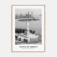 Statue of Liberty Portrait B&W Poster