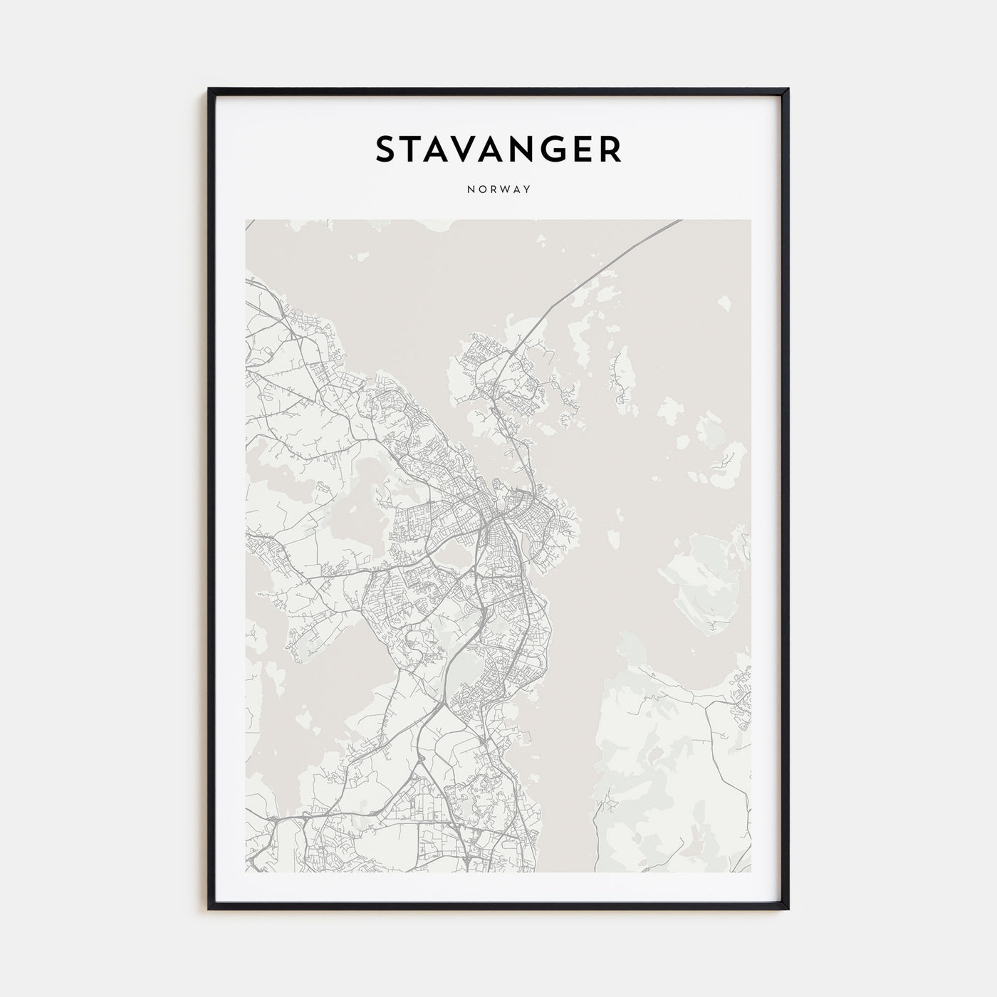Stavanger Map Portrait Poster