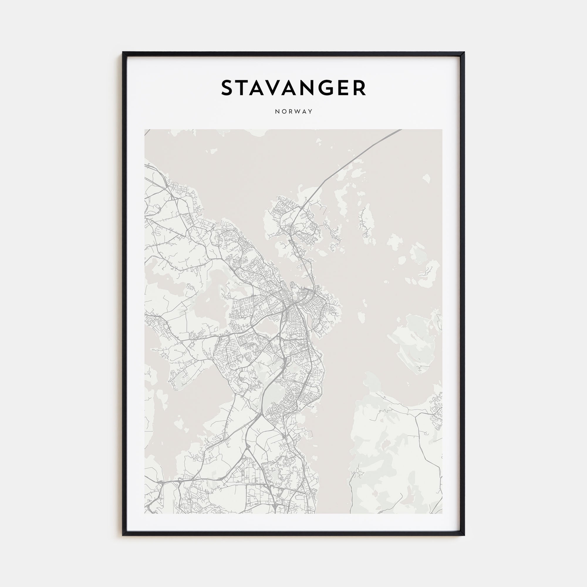 Stavanger Map Portrait Poster