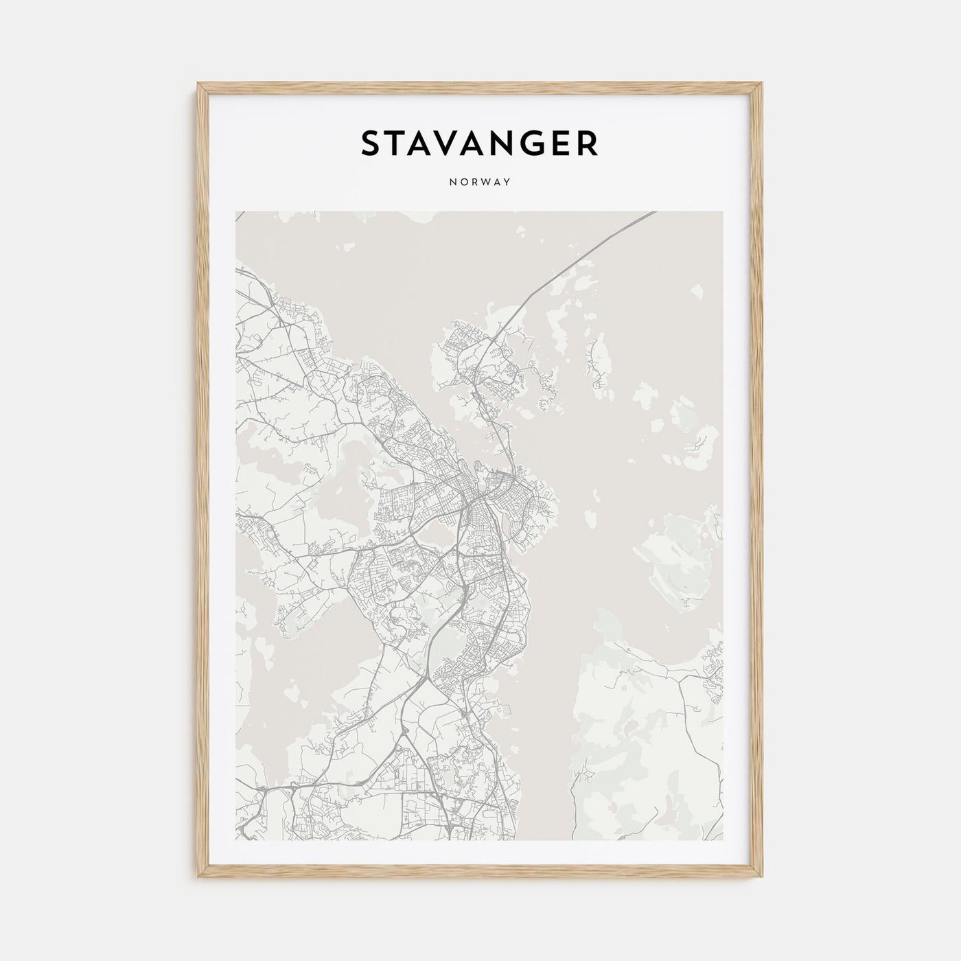 Stavanger Map Portrait Poster