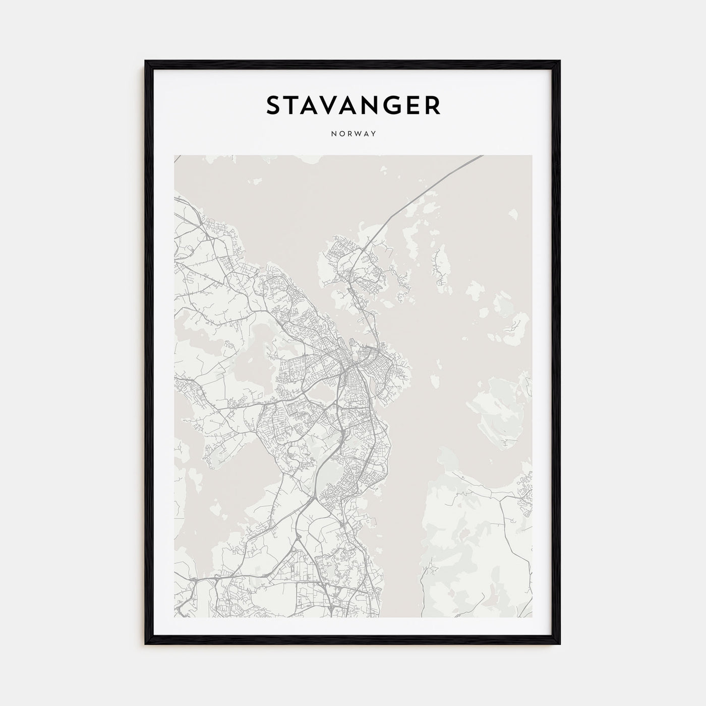 Stavanger Map Portrait Poster