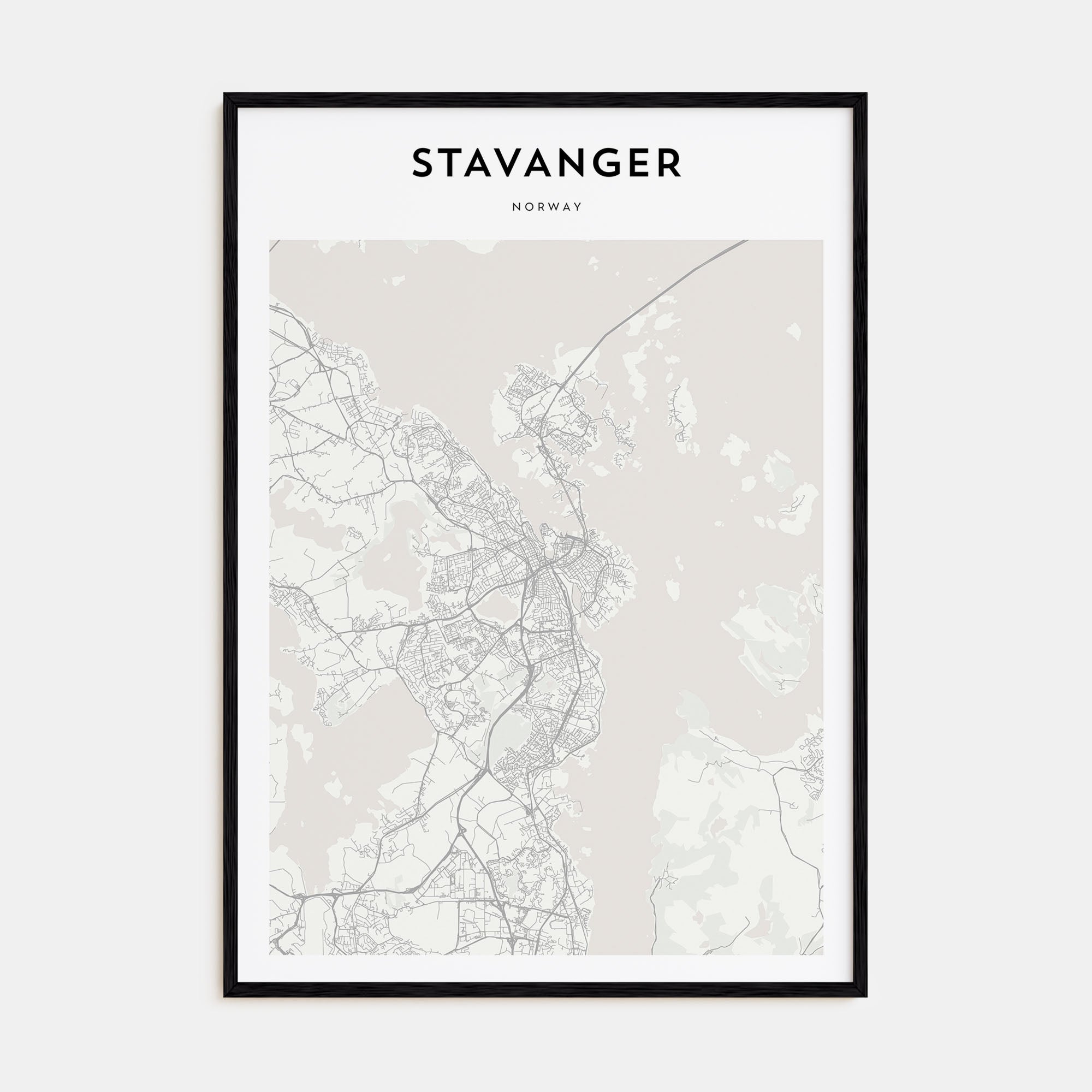 Stavanger Map Portrait Poster