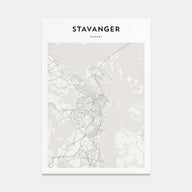 Stavanger Map Portrait Poster