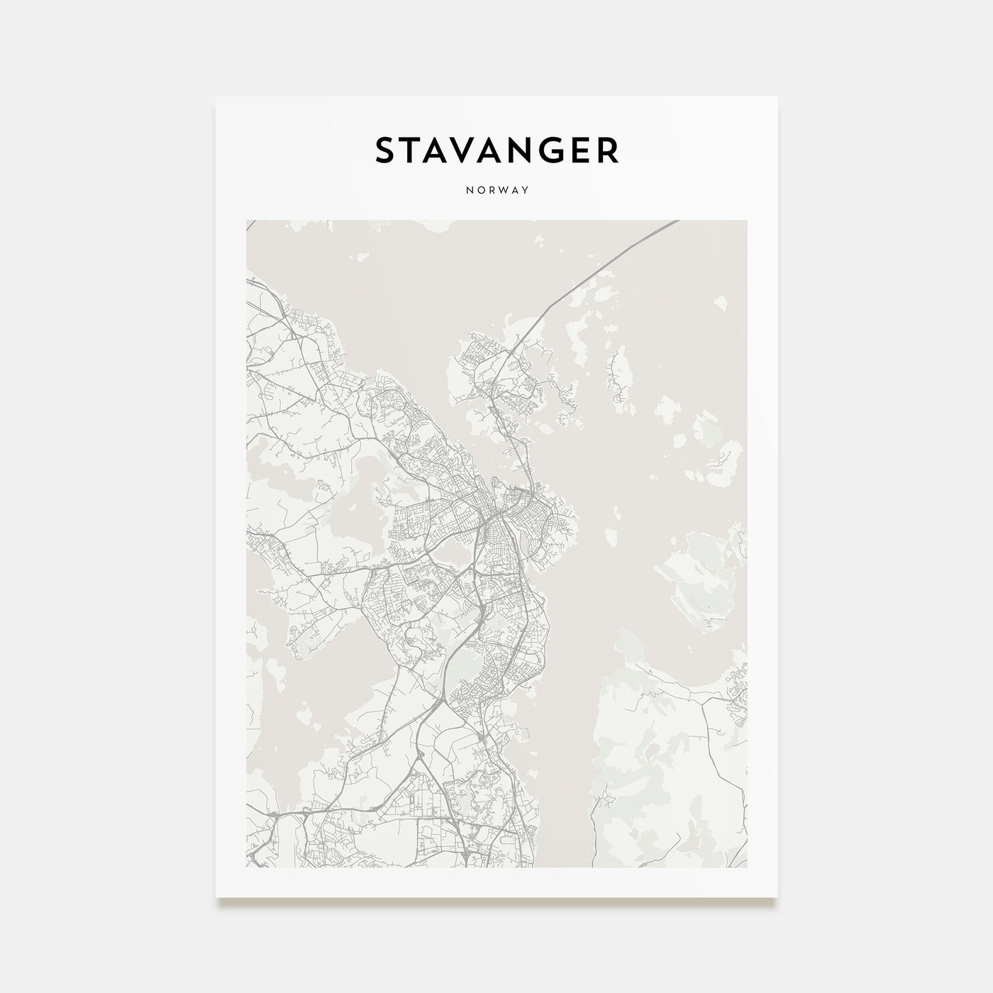Stavanger Map Portrait Poster