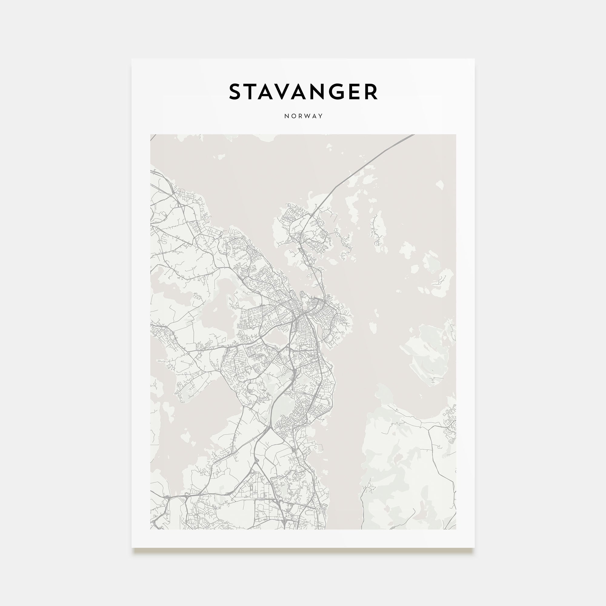 Stavanger Map Portrait Poster