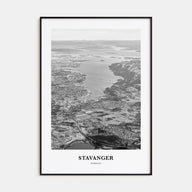 Stavanger Portrait B&W Poster