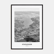 Stavanger Portrait B&W Poster