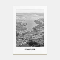 Stavanger Portrait B&W Poster