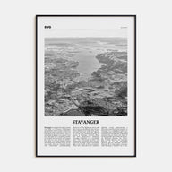Stavanger Travel B&W Poster