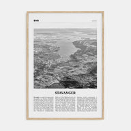 Stavanger Travel B&W Poster