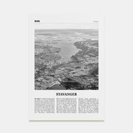 Stavanger Travel B&W Poster