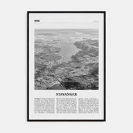 Stavanger Travel B&W Poster