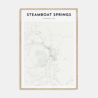 Steamboat Springs Map Portrait Poster