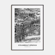 Steamboat Springs Portrait B&W Poster