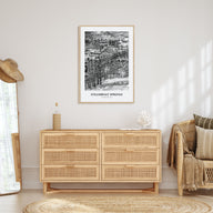 Steamboat Springs Portrait B&W Poster