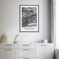 Steamboat Springs Portrait B&W Poster