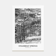 Steamboat Springs Portrait B&W Poster