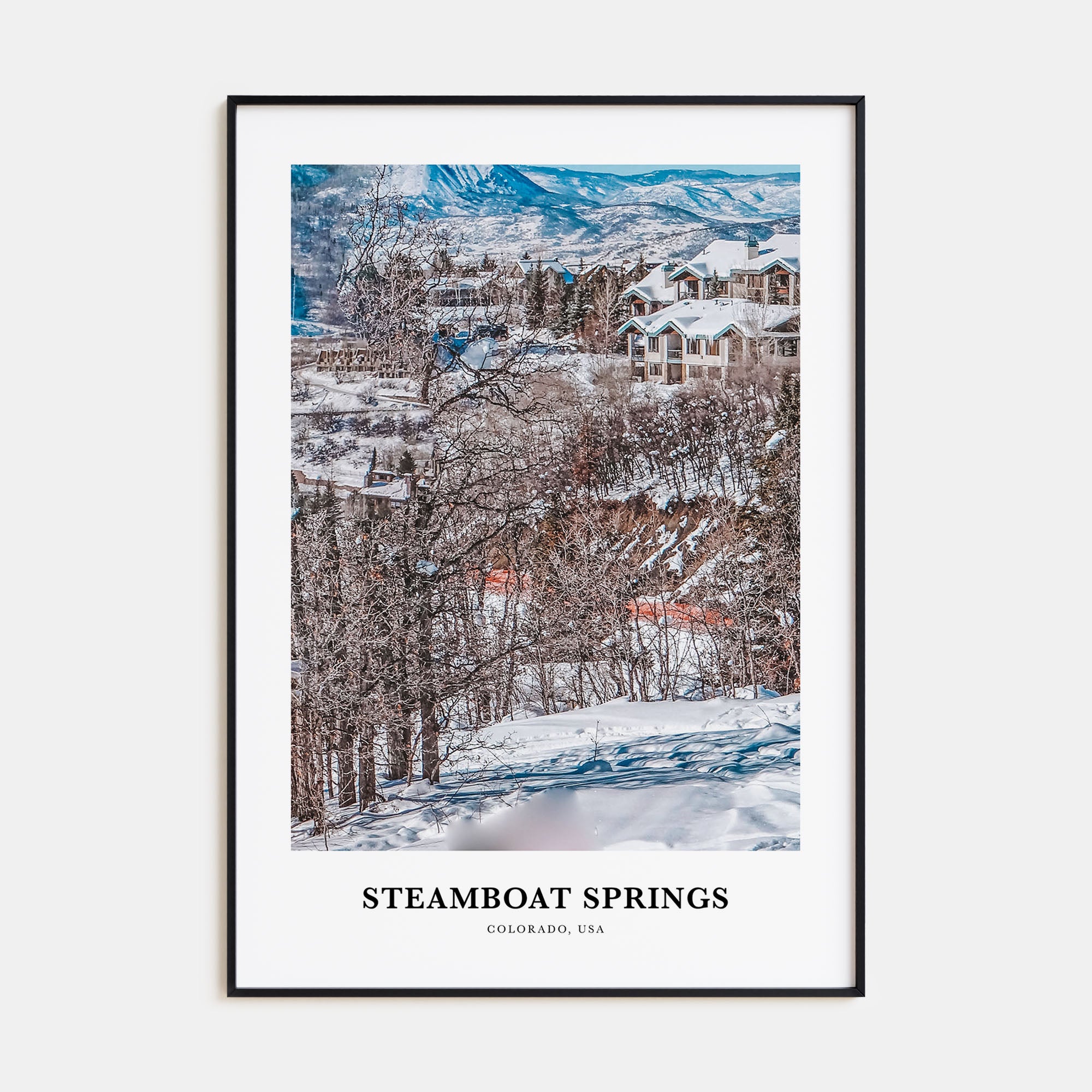 Steamboat Springs Portrait Color No 2 Poster