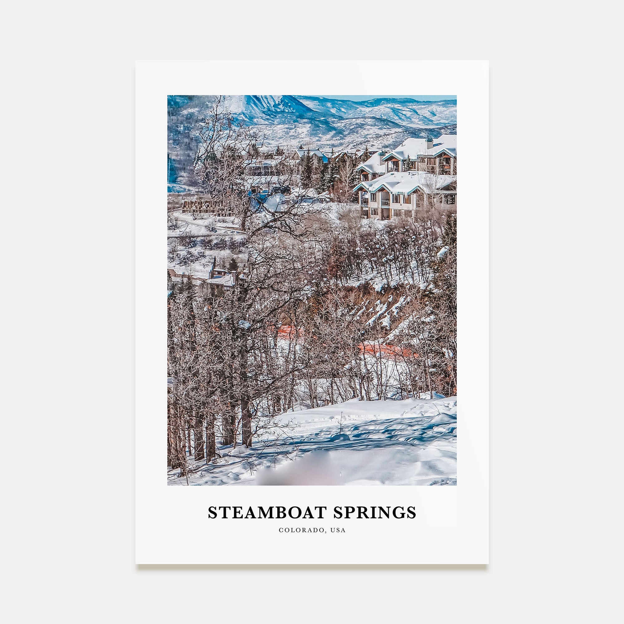 Steamboat Springs Portrait Color No 2 Poster