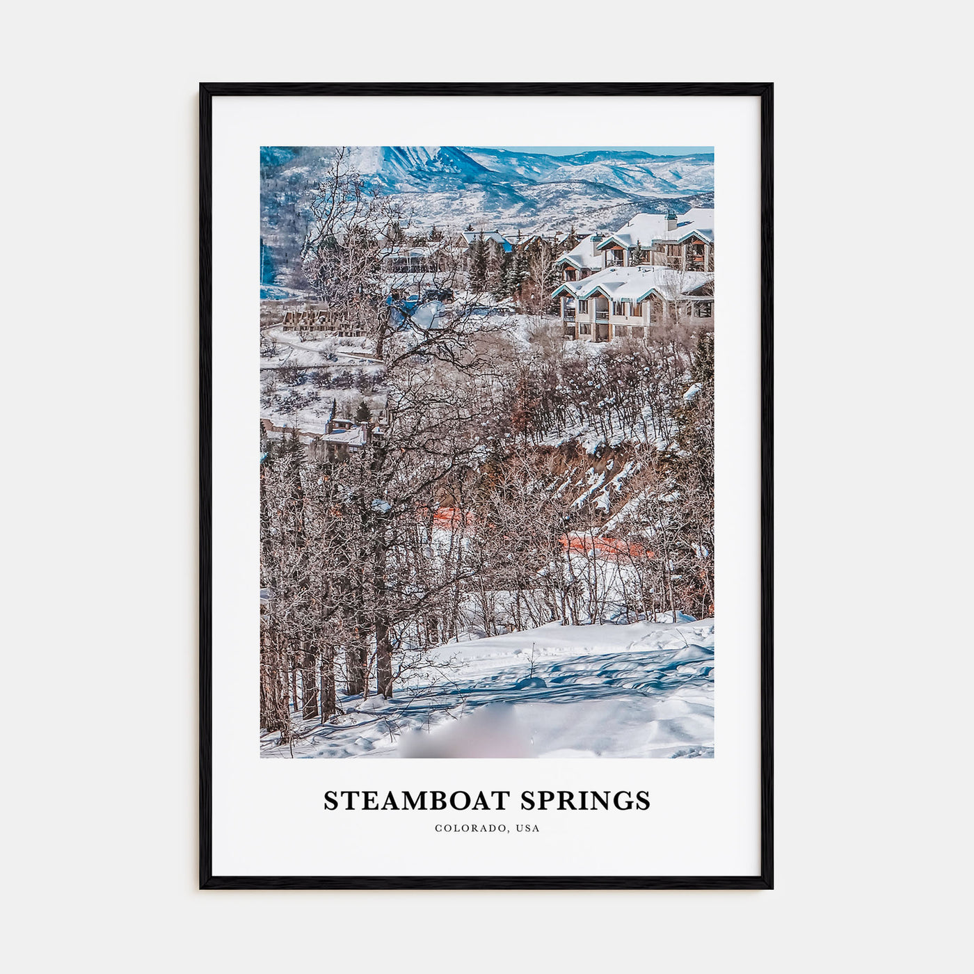 Steamboat Springs Portrait Color No 2 Poster